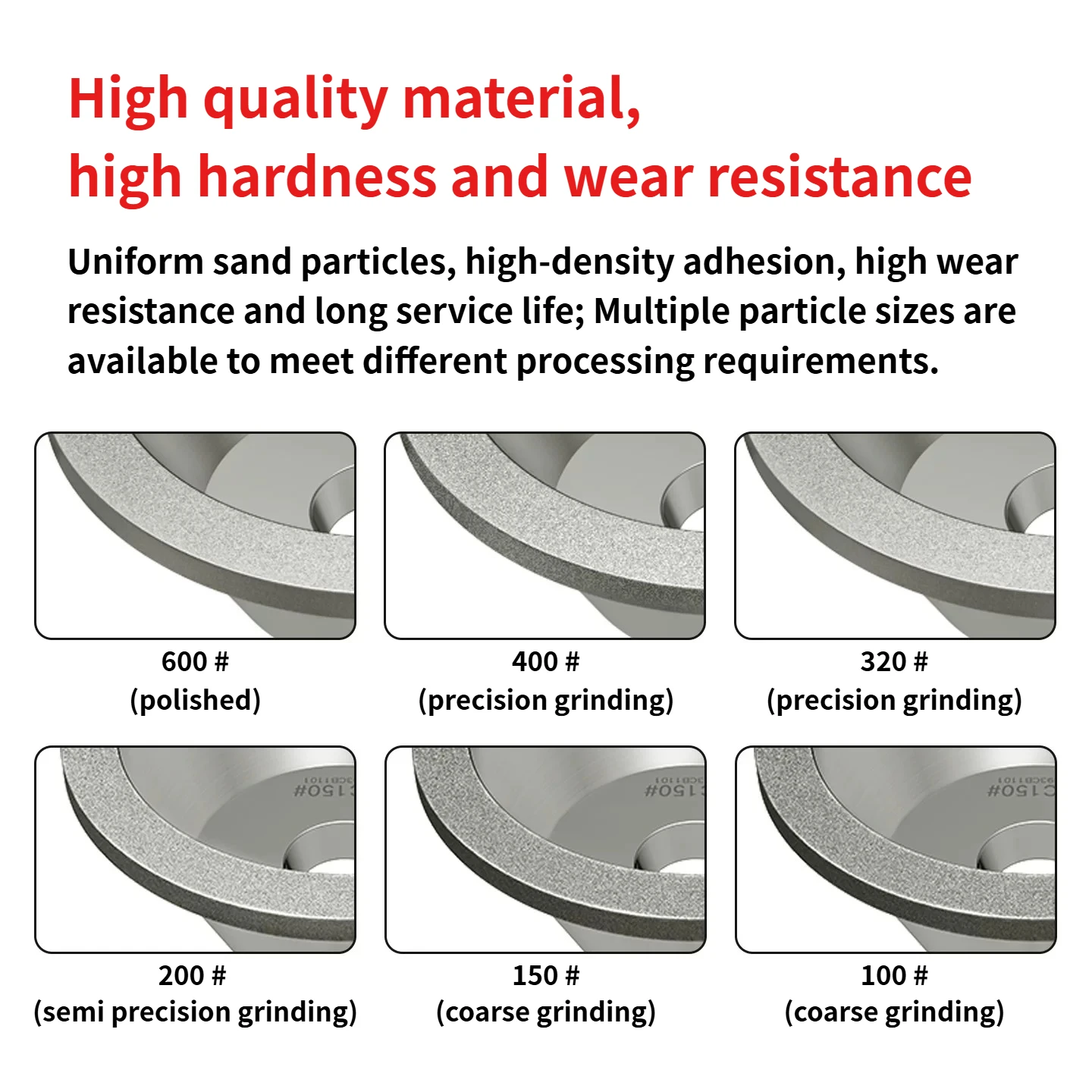 SDC Diamond alloy bowl shaped grinding wheel Rotary Abrasive Tool For Carbide Metal Steel Milling Cutter Tool Sharpener Grinde