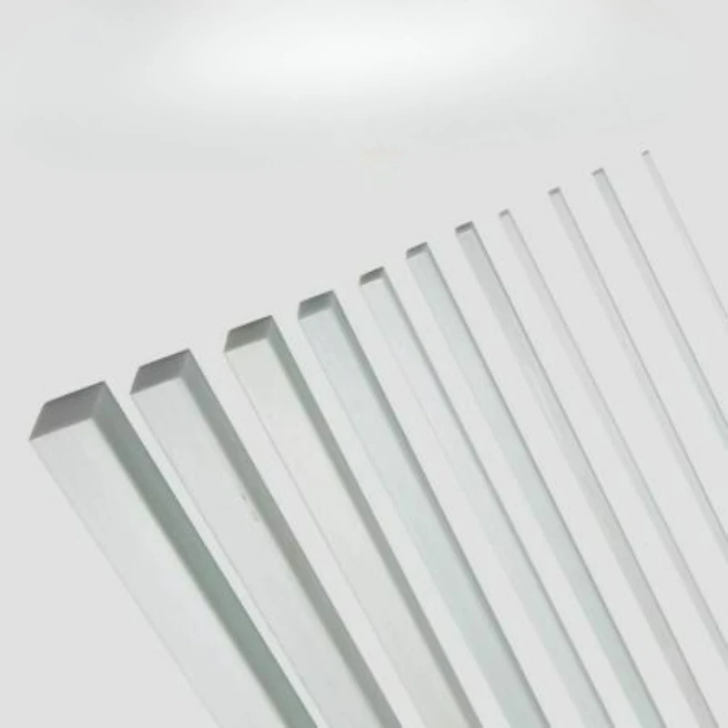 2/4/10pcs Length 500mm White Fiberglass Square/Flat/Fixed Bar Width 2mm~30mm Glass Reinforced Plastic Bar Bracing Strip