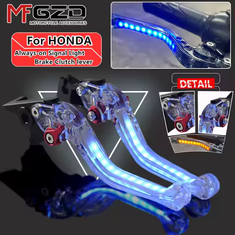 New Motorcycle Accessories Light-up Signal Turn light Adjustable Brake clutch levers Handle For CB1000R CBR600RR CBR1000RR