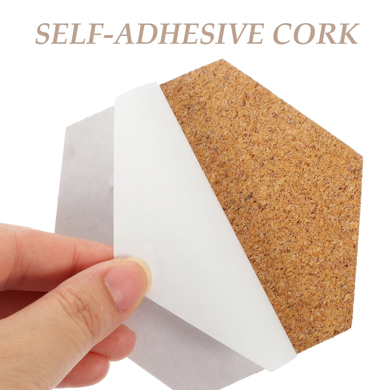 

80pcs Self Adhesive Cork Pad Tiles Wood Cup Mats Heat Resistant Coasters Blank Drink Coaster Non Slip Lightweight Protect