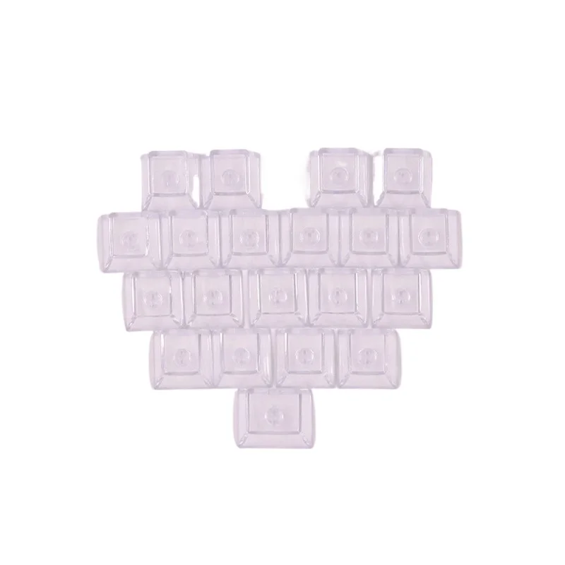 New! High quality products For Hearts Computer Keyboard Transparent Keycaps High quality new products