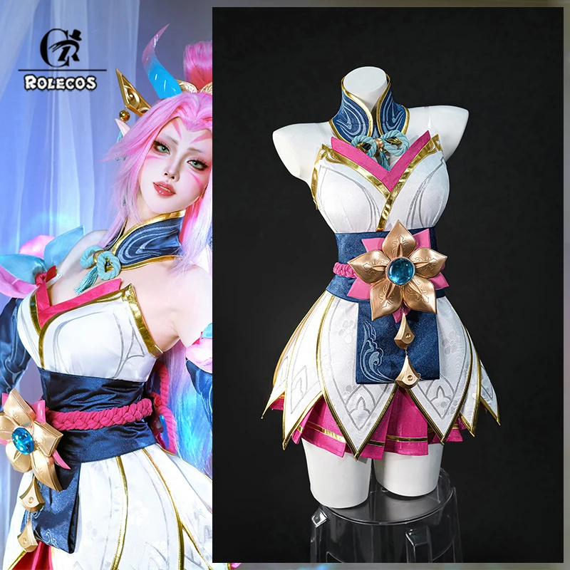 

ROLECOS Game LOL Spirit Blossom Zyra Cosplay Costume Game LOL Zyra Sexy Cosplay Dress Halloween Women Suit New Skin