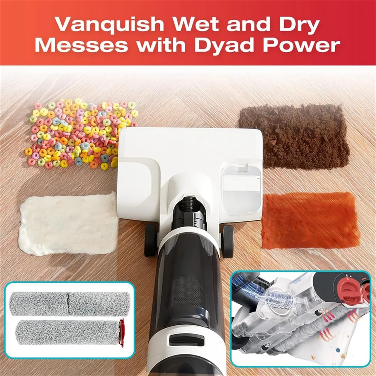 

L32P_Щеточный валик и фильтр для пылесоса для Roborock Dyad Pro Wet Dry