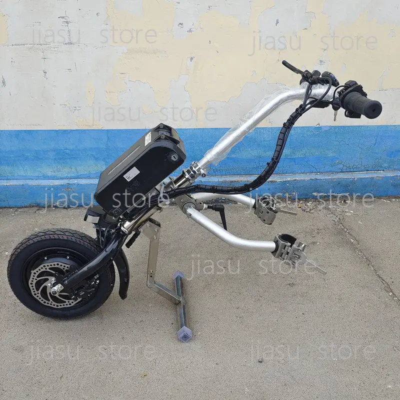 Electric Wheelchair Power Drive Head Lithium Battery Towing Motor for Lightweight Manual Sport Wheelchair for Disabled Users