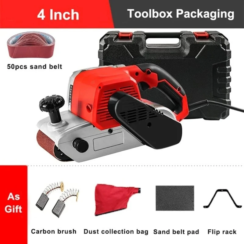 2025 New High-quality Electric Mini 4-inch Wide Belt Sander for Wood Sanding
