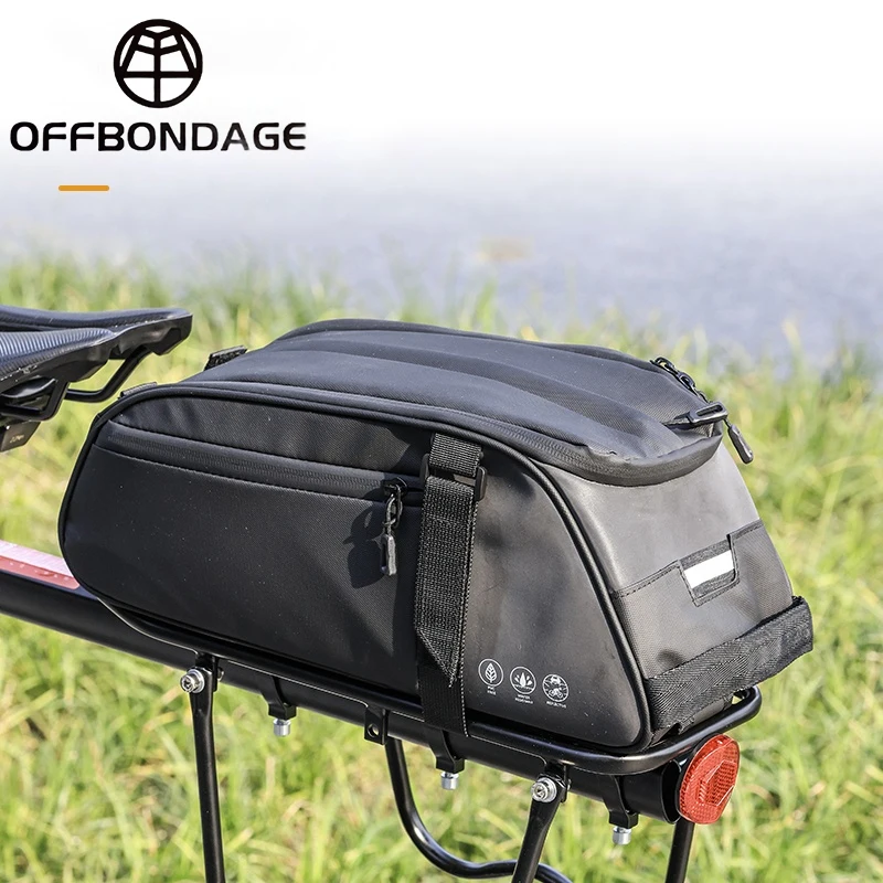 

OFFBONDAGE Saddlebag Multifunctional Rack Bag Top Tube Bag Reflective Waterproof Handheld Large Capacity Adjustable Bicycle Bag