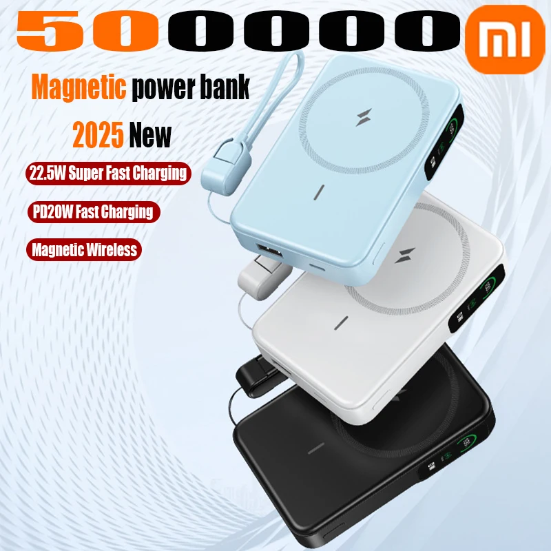 Xiaomi Magnetic Power Bank 10000mAh Certified 22.5W Ultra Fast MagSafe Portable Battery Pack for iPhone 12 13 14 15 Pro Max