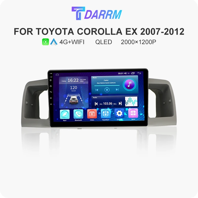 

Автомагнитола на Android 13 для Toyota Corolla E130, E120, 2000, 2001, 2002, 2003, 2004