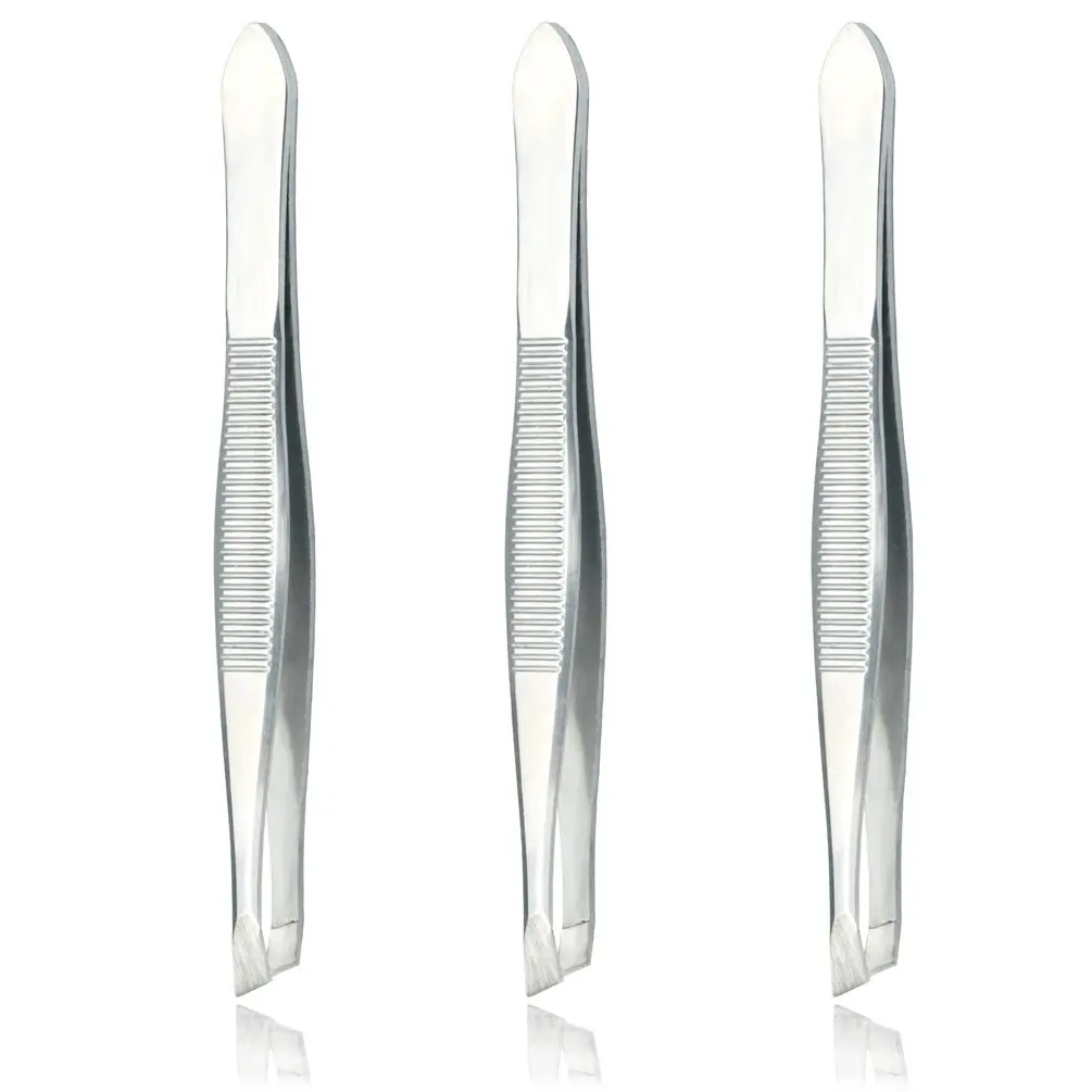 1/3/12pcs Stainless Steel Tweezers for Men and Women, Precision Eyebrow Tweezers for Facial Hair, Chin, and Ingrown Hair  Remova