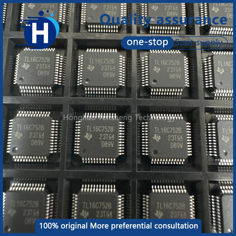 1 piece of high-quality TL16C752BPTR TL16C752B 48-pin QFP surface-mount integrated circuit receiver chip