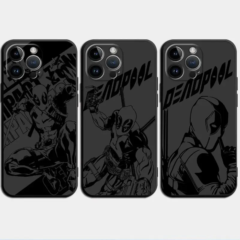 Marvel New Mutants Deadpool phone case for iphone 15 14 pro max 16 8 se 11 plus x 12 mini funda coque celulare protective cases