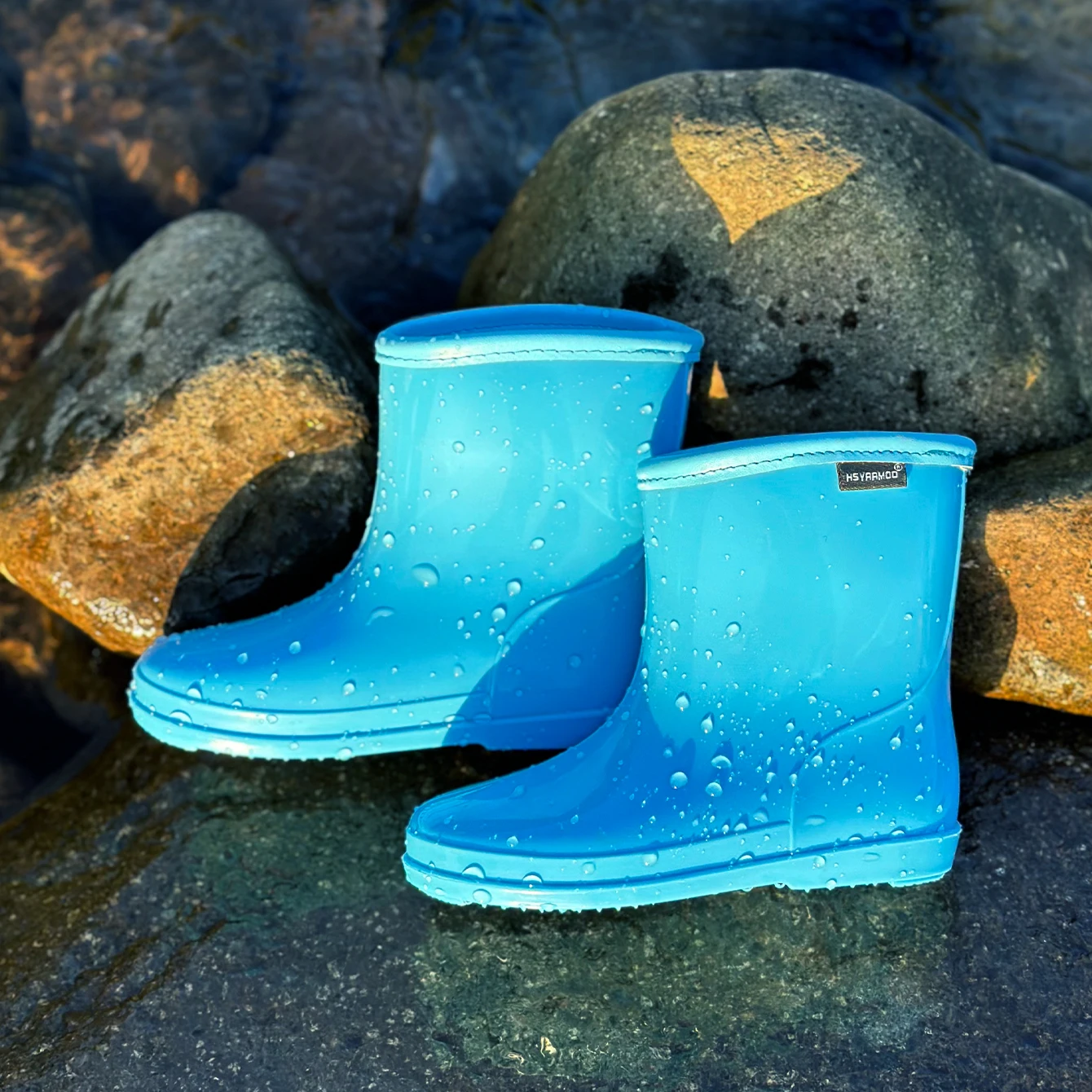 Baby Outdoor Waterproof and Non-slip Rain Boots, Lightweight, Durable, Soft and Comfortable, For All Seasons.