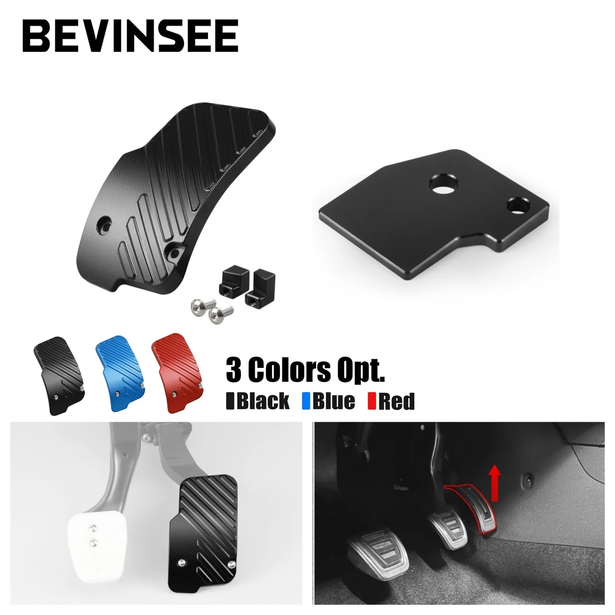 

Accelerator Extension Pedal & Accelerator Pedal Spacer Kit for VW for Golf MK7 MK8 GTI/R Replaces 5Q1723503F 5Q1723503H