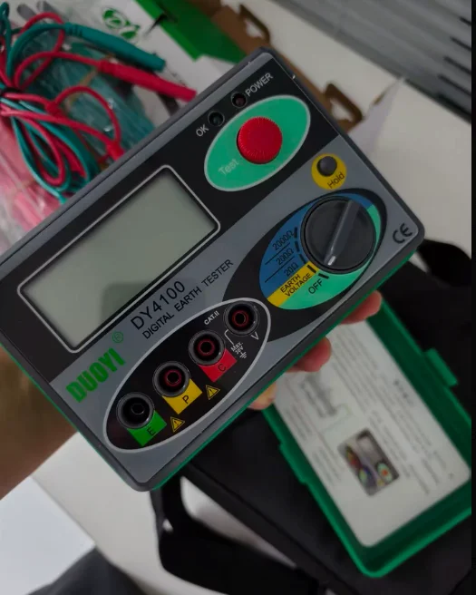 DY4100 Digital Earth Ground Resistance Tester – Lightning Protection & Grounding System Measurement Tool for Engineers