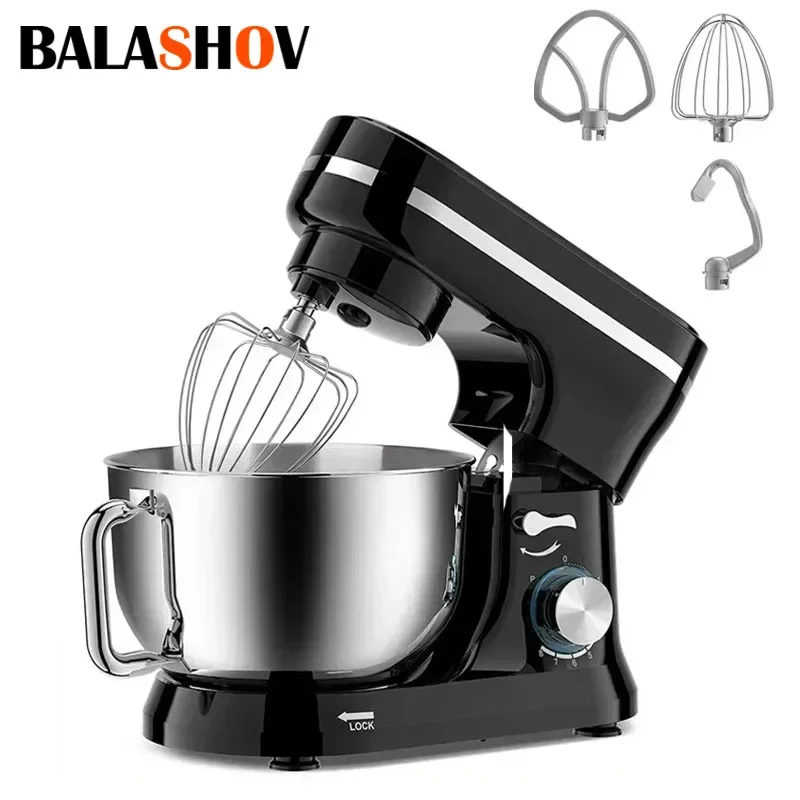 1000W Kitchen Food Stand Mixer Chef Machine Electric Kneading Blender 4.5L 8-Speed Desktop Cream Egg Whisk Food Processor