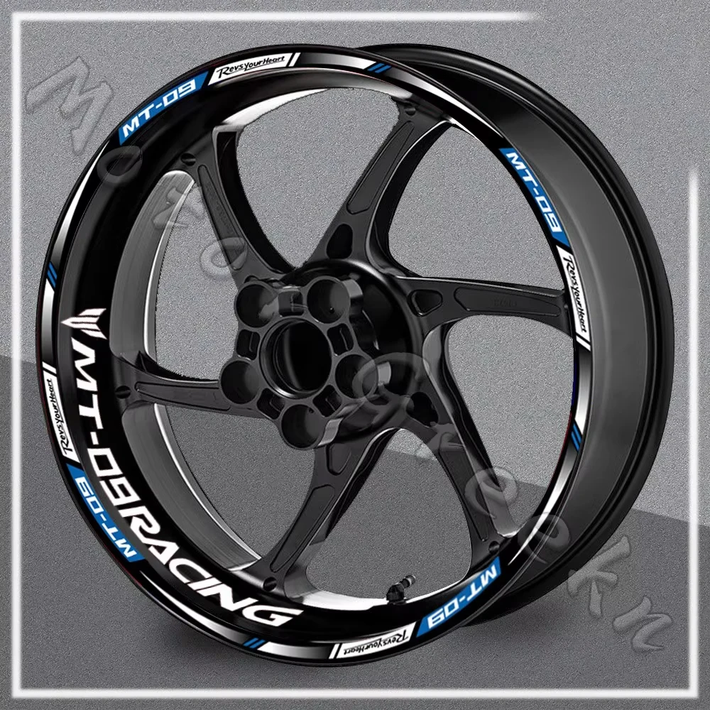 

For MT-09 mt09 Motorcycle Accessories Reflective Waterproof Wheel Hub Sticking Inner Ring Sticking Sunscreen Rim Stripe Tape