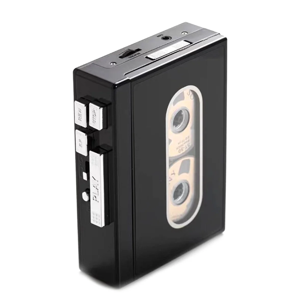 SMIEA Reprodutor de cassetes de som estéreo completo U Disk DC 5V 128KPS USB2.0 Leitor de fita de som binaural para aprendizagem de idiomas musicais em casa