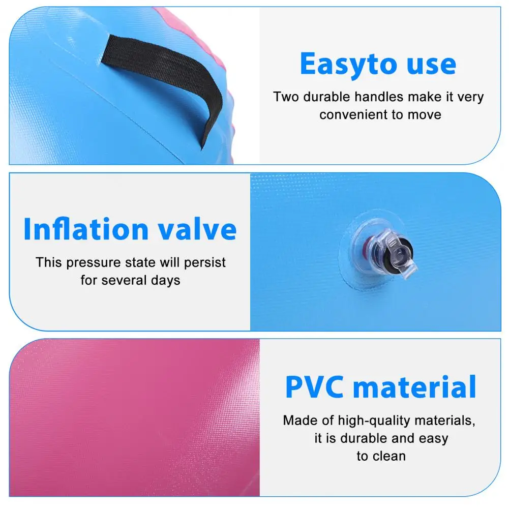 Gymnastics Barrel Inflatable Tumbling Roller Air Mat Air Pump Back Handspring Training Air Tumbler Octagon Barrel Home Gym Yoga