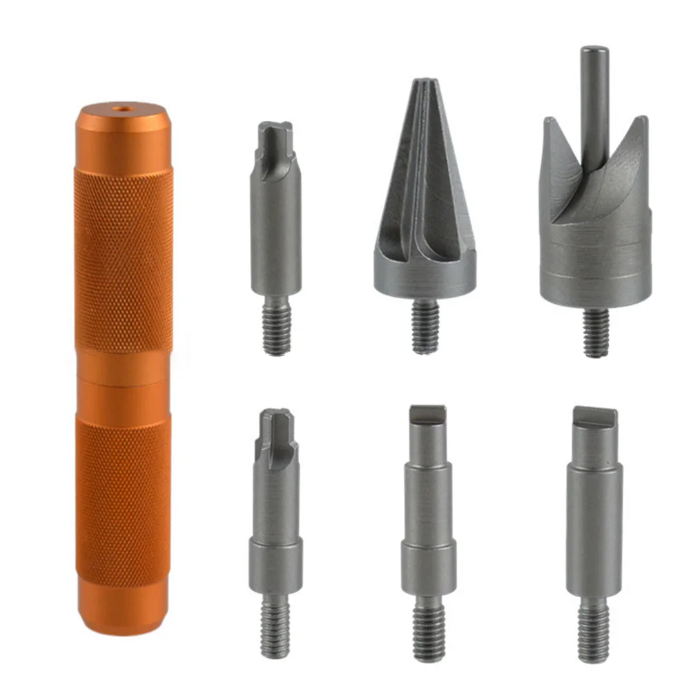 1 Set Case Prep Multitool Case Chamfer Deburring Hand Tool For Reloading Primer Pocket Cleaner Reamer For Removing Crimps