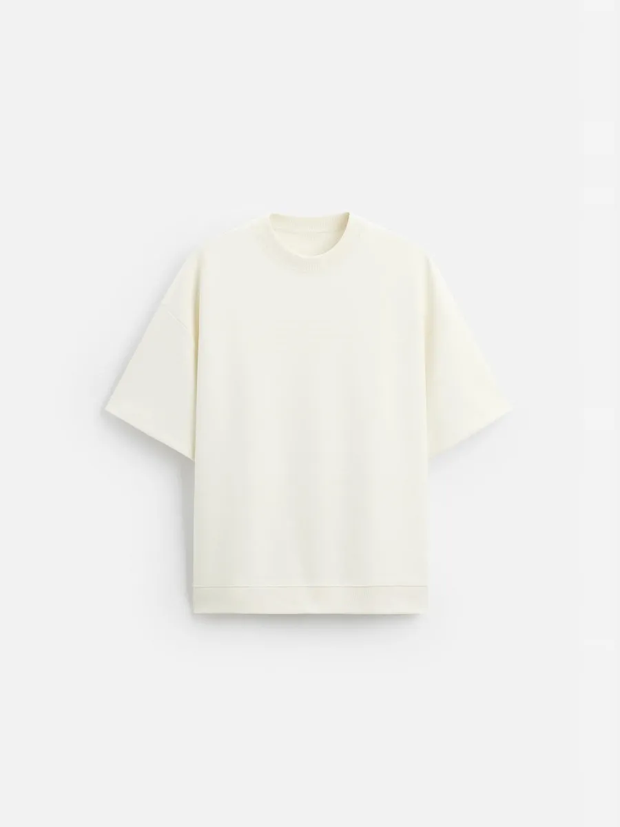 

Summer New Men's Loose Fit Double-sided Texture ort Sve T-irt Hoodie Set Multi-color Options Casual Youth Sle