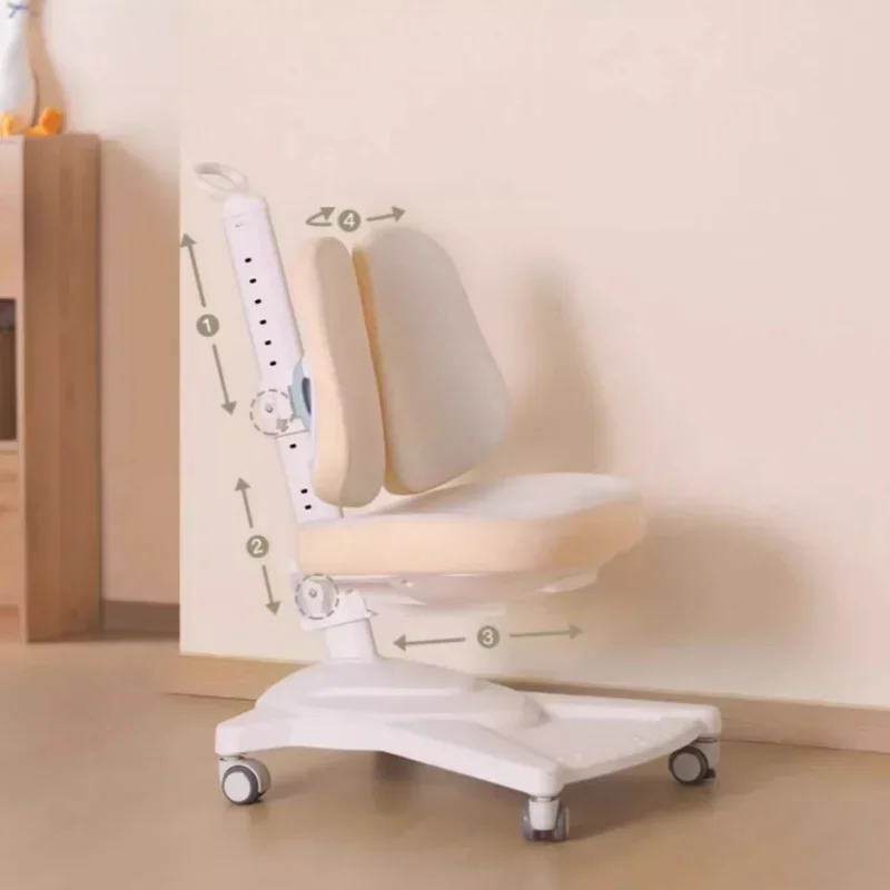 Children's Study Chair for Elementary School Students To Correct Sitting Posture Adjustable Lift Seat Home Writing Kids Chair