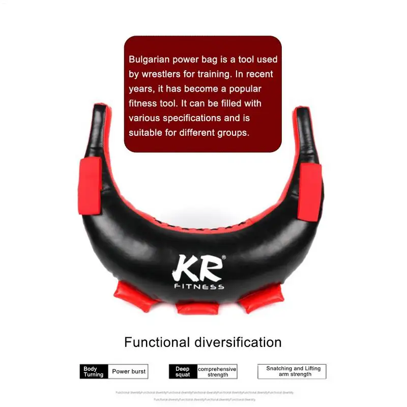 PU Boxing Training Bulgarian Power Bag Muay Thai Training Sand Sandbag Dynamic Load Cultivate Endurance Exercises Weighted Bags