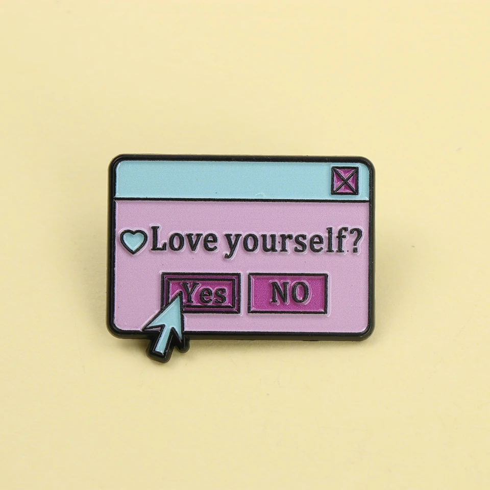 scatola-di-dialoghi-per-computer-creativa-love-yourself-smalto-in-metallo-divertenti-spille-da-bavero-spille-distintivi-gioielli-all'ingrosso-regalo-per-bambini-amici