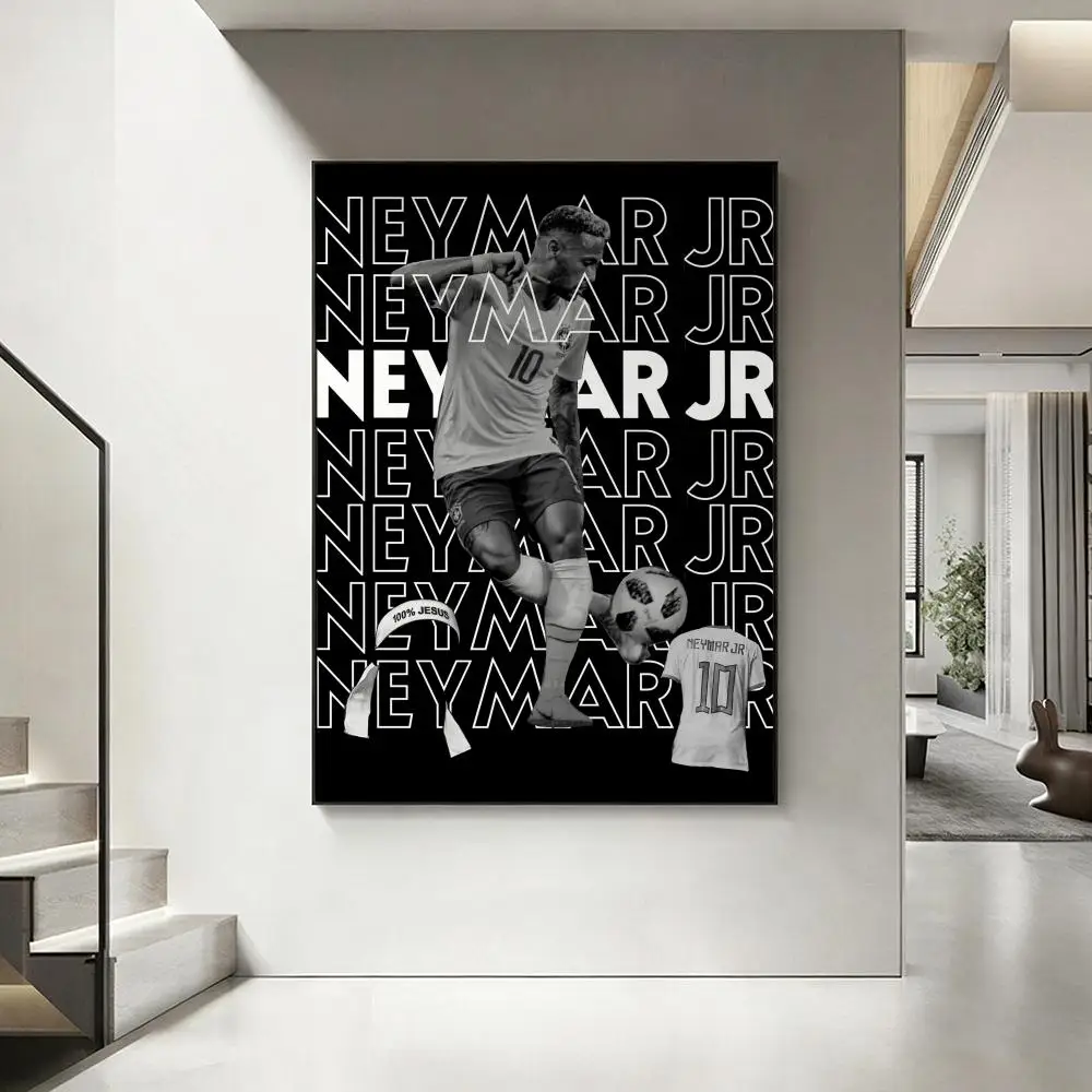 Sports N-Neymar Poster HD-Kunstwerk, wasserfest, selbstklebende Wanddekoration, Heimdekoration (Wohnzimmer, Schlafzimmer, Bar), ästhetisch – Detail 10