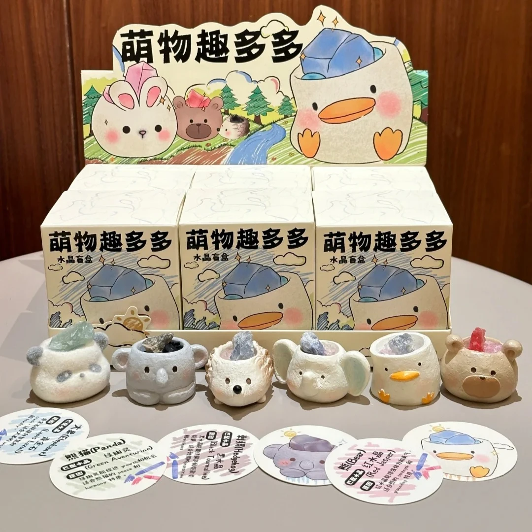 

Cute Thing Fun Many Crystal Blind Boxe Cute Doll Fashion Toy Table Decoration Decorations Collectible Mystery Boxe Surprise Gift