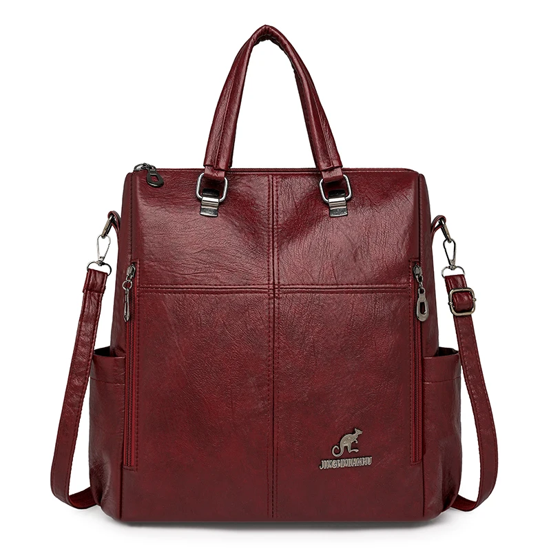 Fashionable Textured Tote Satchel With Letter Logo Casual Chic Also Functions As A Unique Diaper Bag For Women