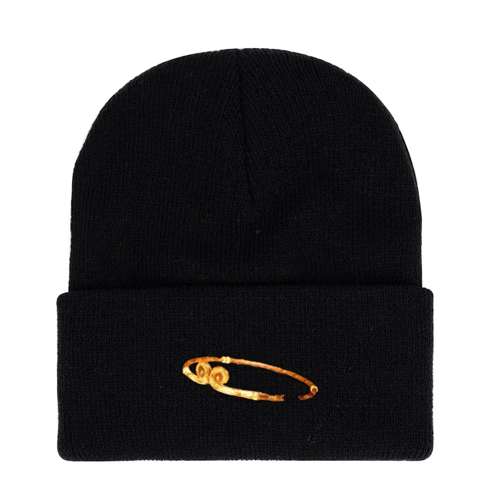 Hot Game Black Myth: Wukong Fashion Beanie The Destined One Cartoon Printed Autumn Winter Knitted Hat Unisex Woolen Cap Fan Gift