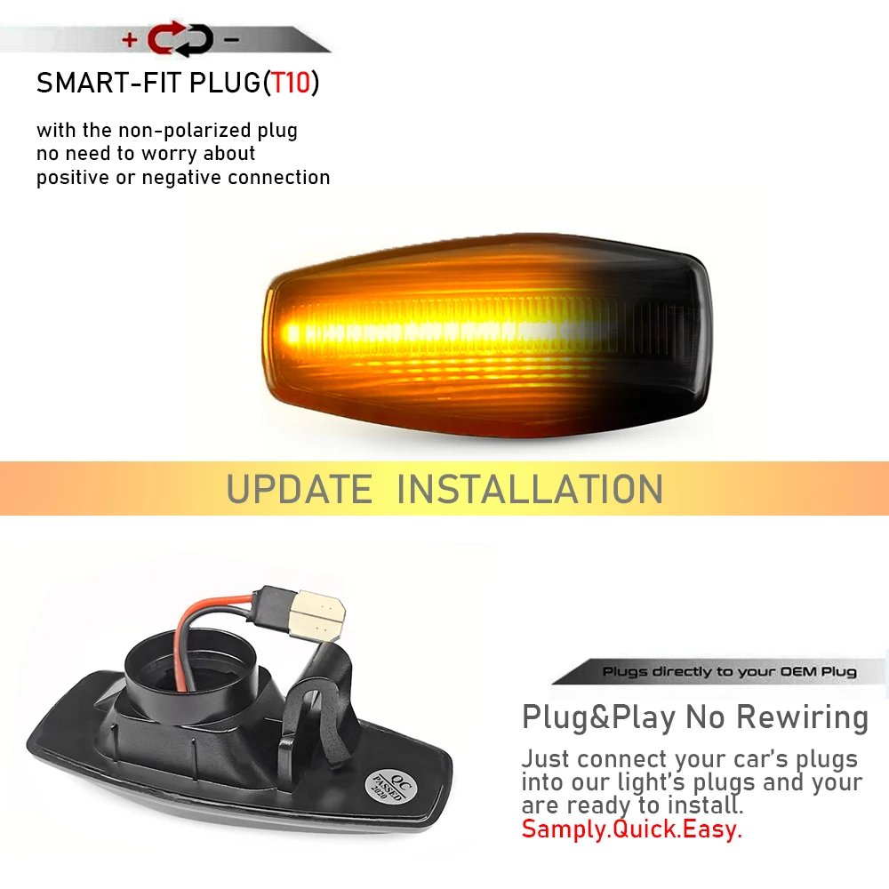Sequencyjne kierunkowskazy LED do Hyundai XG25 XG30 XG300 XG350 I10 Accent Verna Tiburon Coupe Getz Prime Elantra