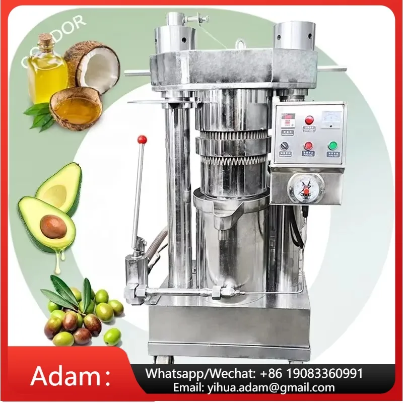 

Commercial Hydraulic Process Pressing Coconut Olive Cold Press Cocoa Butter Avocado Oil Extraction Machine