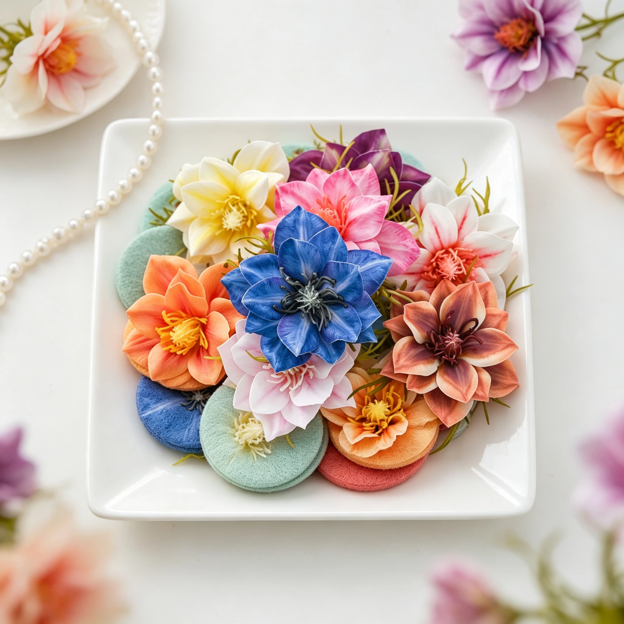 5/10 Stück künstliche Blumenköpfe aus Seide für Heim, Zimmer, Tischdekoration, Hochzeitskranz, Garten, Hof, Bogen, Party, Vase, DIY-Geschenk, Süßigkeitenbox, Requisiten – Detail 1