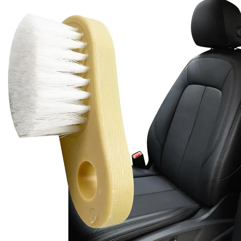 

Auto Detailing Brushes Car Upholstery Brush Seat Cleaner Interior Detailing Tool Car Interior Cleaner Soft Bristle Seat Cleaning