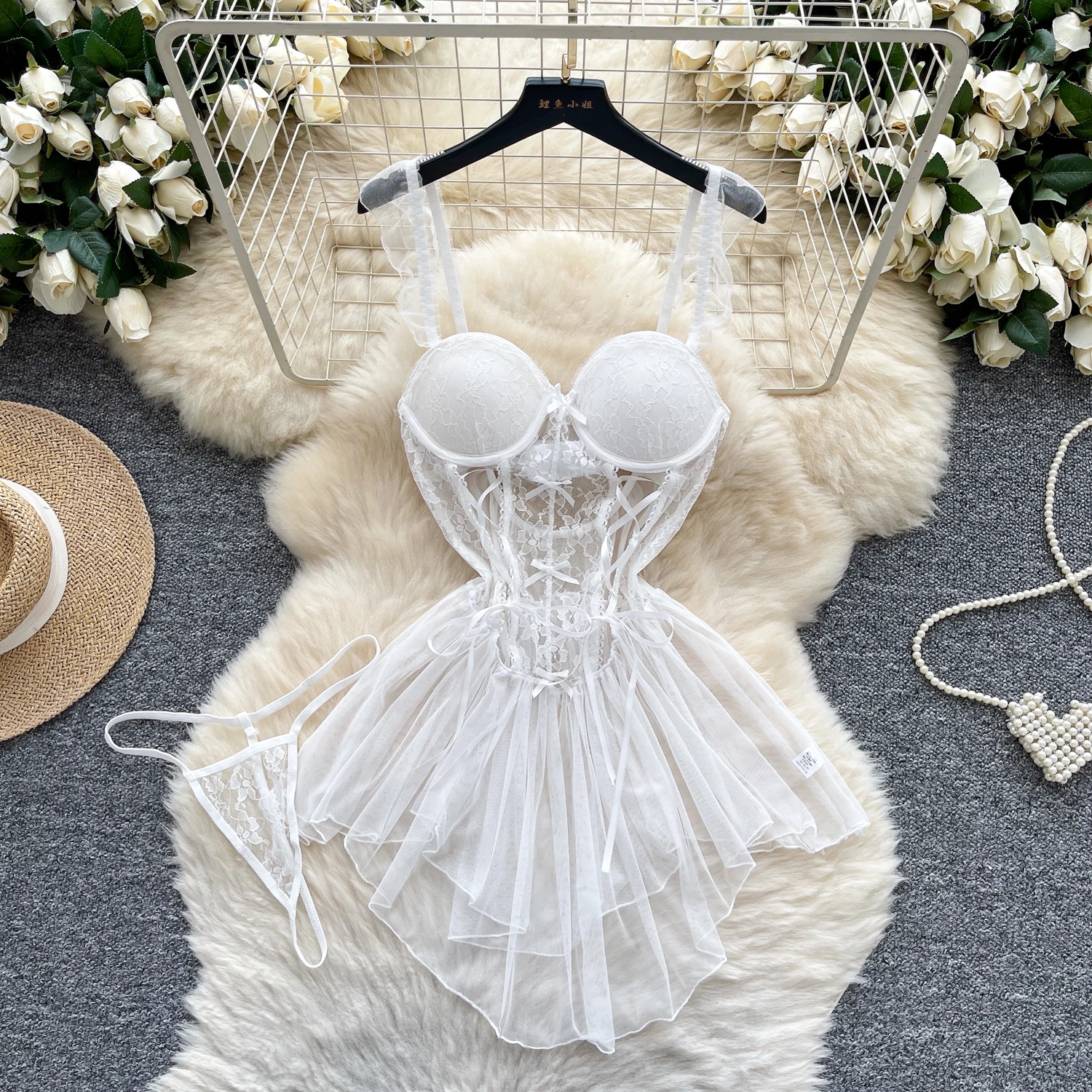 Women Chic Elegant Draw String Embroidered sleeveless mini dress Sexy Evening Fashion  women clothing