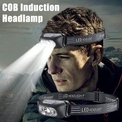 Strong LED Sensor Head Lamp Mini Led Night Fishing Waterproof Headlamps For Outdoor Cycling Headlights Powerful Portable Torch