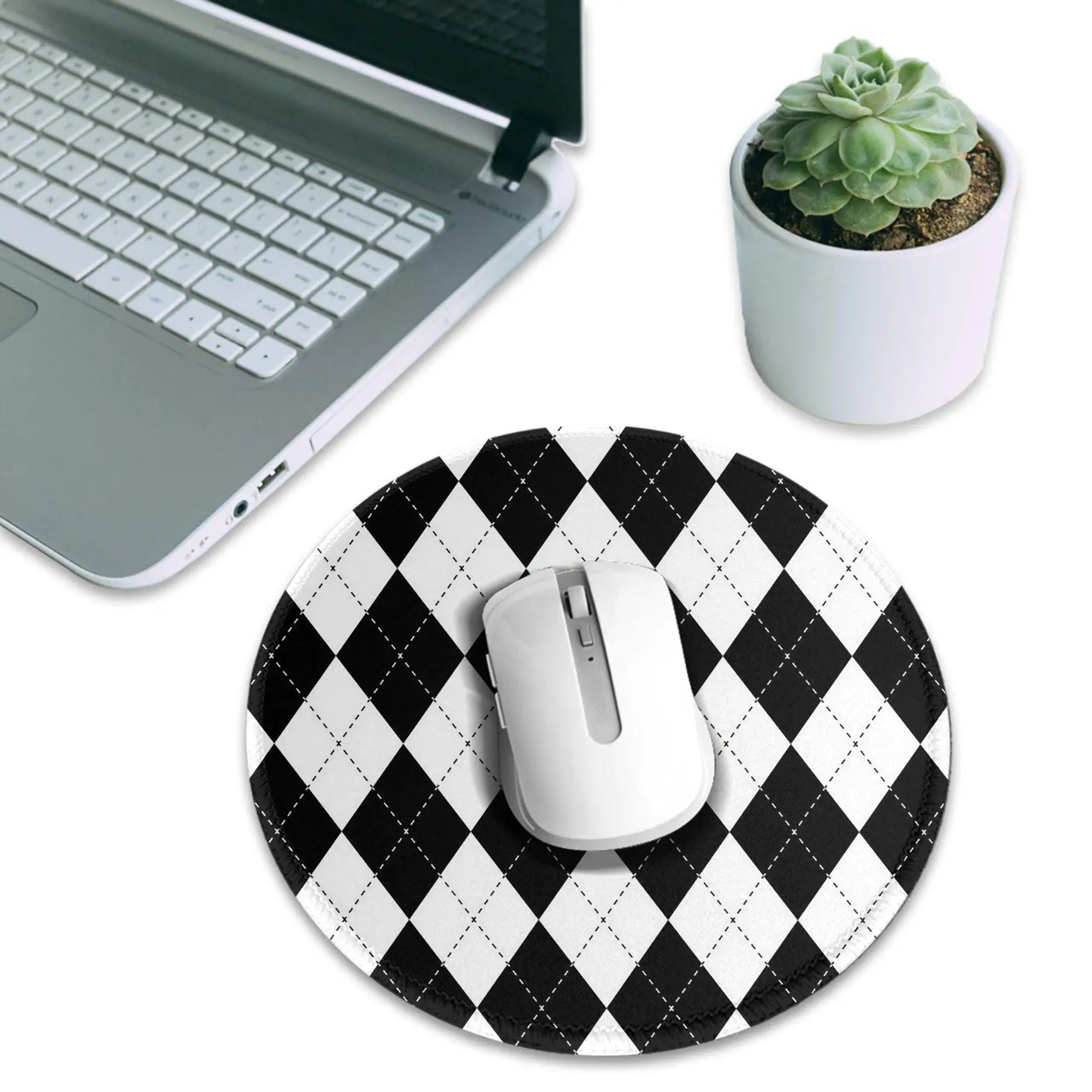 Diamond shaped geometric pattern Mouse Pad Computer Keyboard Mouse Mat Gamer PC Laptop Desk Mat Office Accessories Table Mats