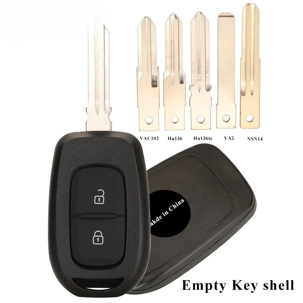 

2Buttons Remote Car Key Shell Fob For Renault for Renault Sandero Symbol Trafic Dacia Logan Key Case Cover Replacement