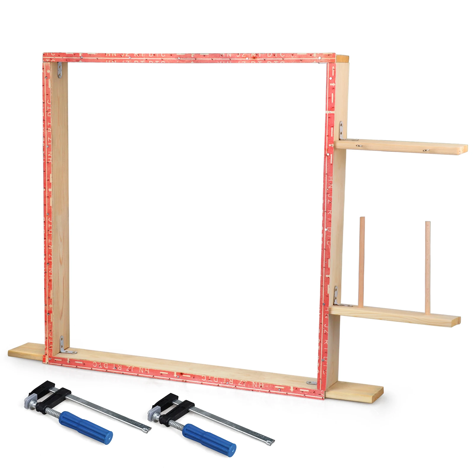 Imagem -04 - Tapete de Madeira Fazendo Kit Quadro Tapete Tufting Frame Tapete Tuft Frame Adequado para Electric Carpet Gun Tabletop Display 60 70 80 90cm