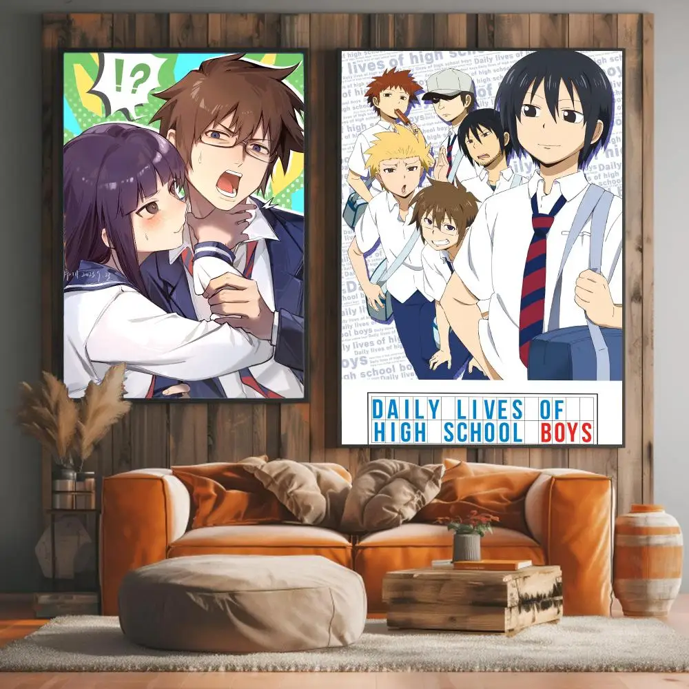 anime D-Daily Lives of High School Boys-S Painting Calligraphy Artwork for Living Room Bedroom Office Home Decor