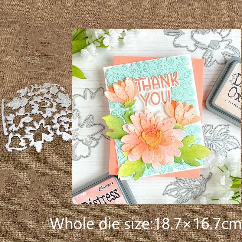 

New Design Craft Metal stencil mold Cutting Dies flower leaves decoration scrapbook die cuts Album Paper Card Craft Embossing