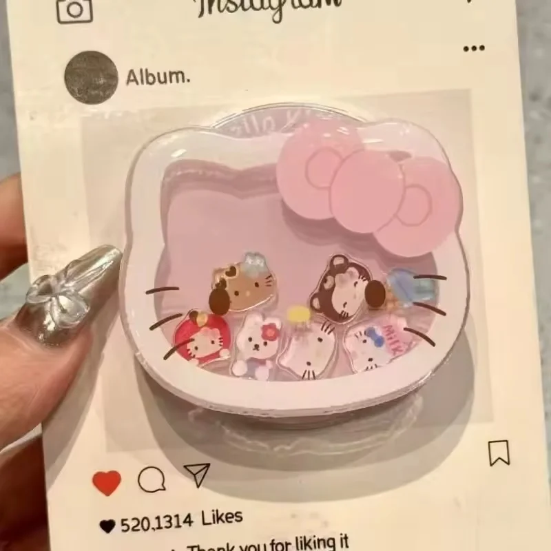 Nieuwe Hello Kitty mobiele telefoonbeugel Cartoon Cartoon Mode mobiele telefoon Telescopisch frame Schattig meisje draagbaar opvouwbaar frame