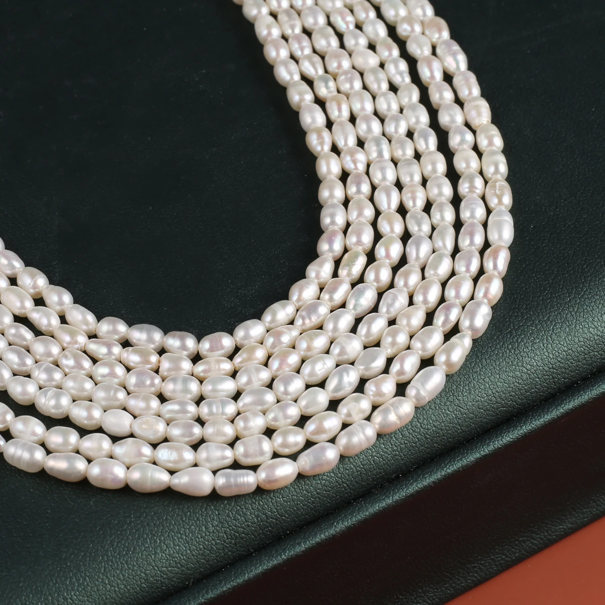 Natural Pearl Rice-Shaped Beads Exquisite Shape Elegant Appearance For DIY Jewelry Making Handmade Bracelet Necklace Length 36cm