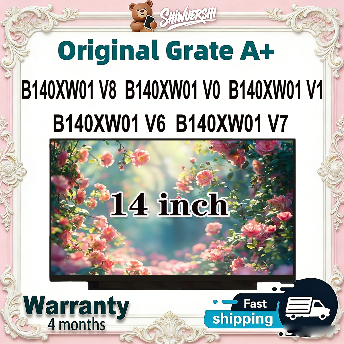 

Новый ЖК-экран для ноутбука A+ 14 дюймов, толстый, модели B140XW01 V8, B140XW01 V0, B140XW01 V1, B140XW01 V6, B140XW01 V7