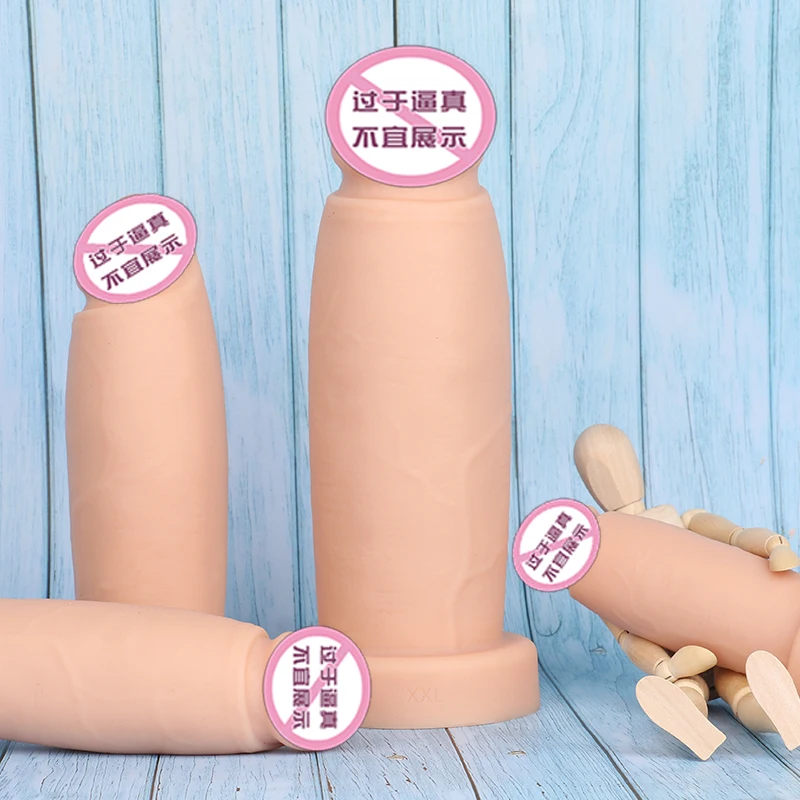 Huge Dildo Female Masturbation Sex Toys Silicone Large Anal Dildo Buttplug Anus Expansion with Powerful Suction Cup Big cock