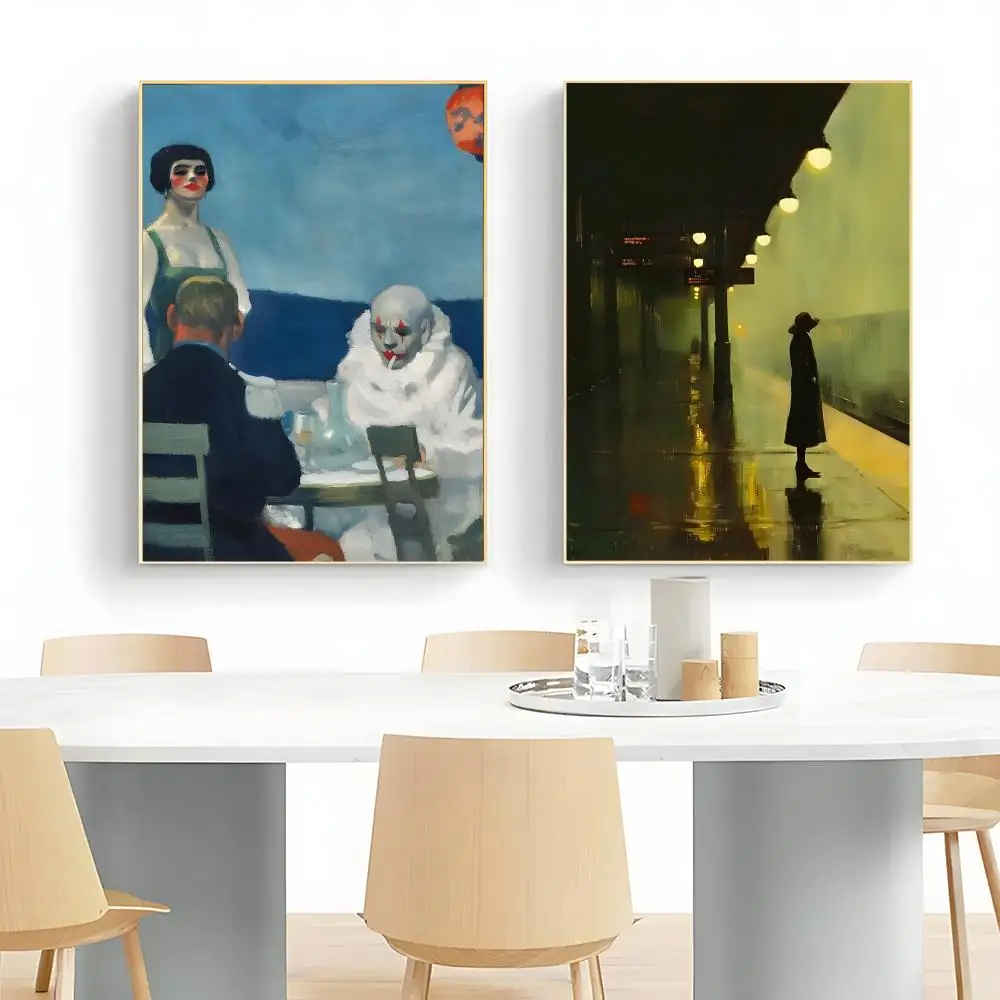 melancholic painter E-Edward Hopper Poster Wall Art Print Decorative Mural Home Decor Gift Unframed