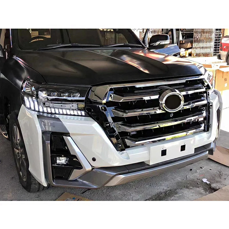 

Land cruiser LC200 Converted to LIMGENE style body kit front bumper with new headlights fit for LC200 2016-2019