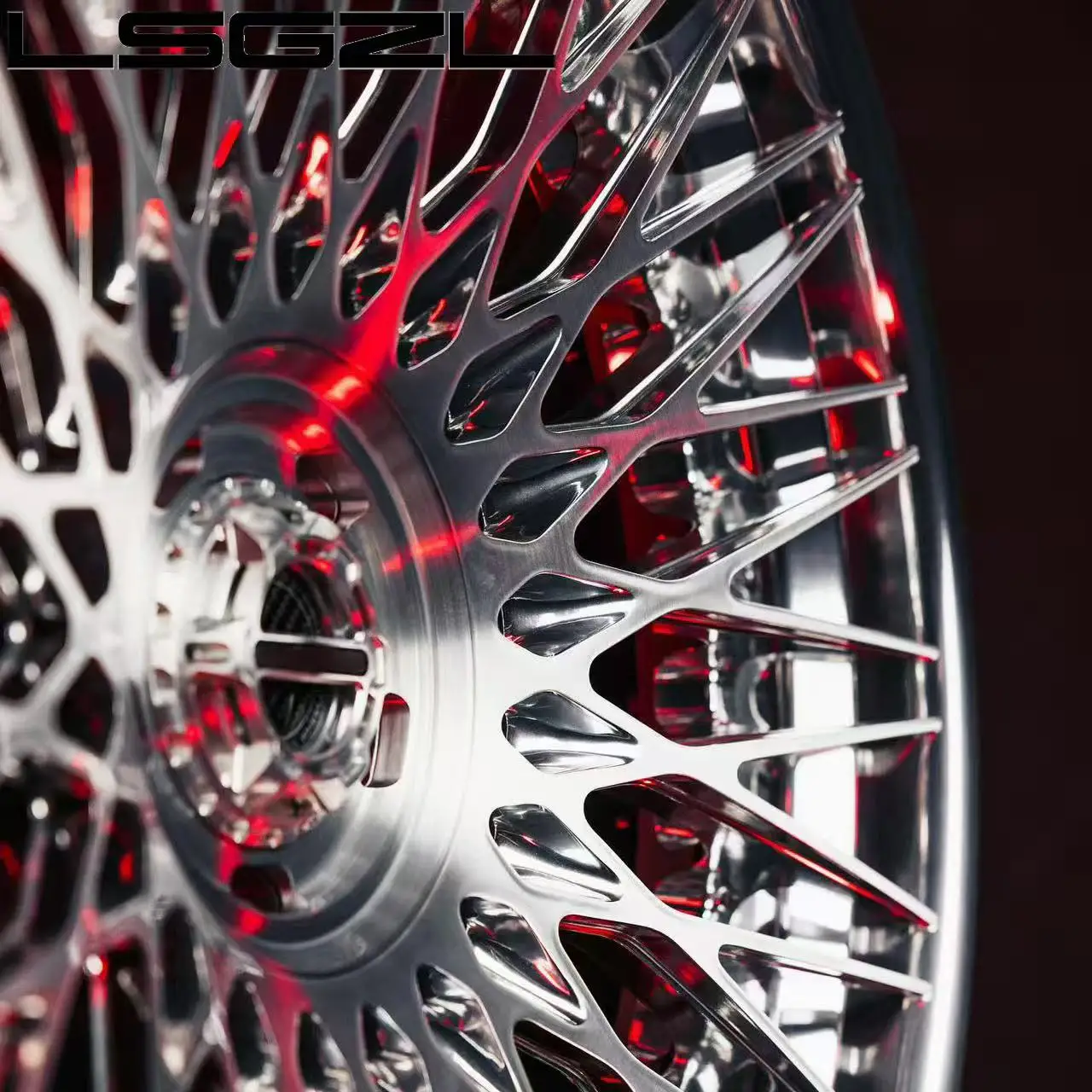 2-Piece Monoblock Custom Forged Chrome Concave Mesh Design Wheels 5x130/114.3/120 New for Audi for C8 Urus