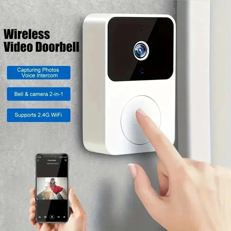 Mini WiFi Video Doorbell Wireless Phone Two-way Intercom System IR Night Vision Smart Home Monitor Security Door Bell Cameras